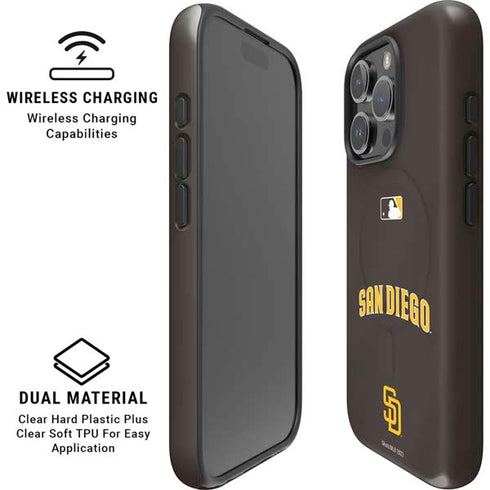 MLB San Diego Padres Alternate Jersey iPhone 16 Pro Magsafe Impact Case