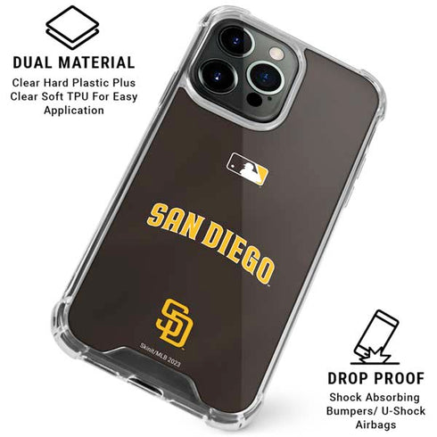 MLB San Diego Padres Alternate Jersey iPhone 16 Pro Max Clear Case