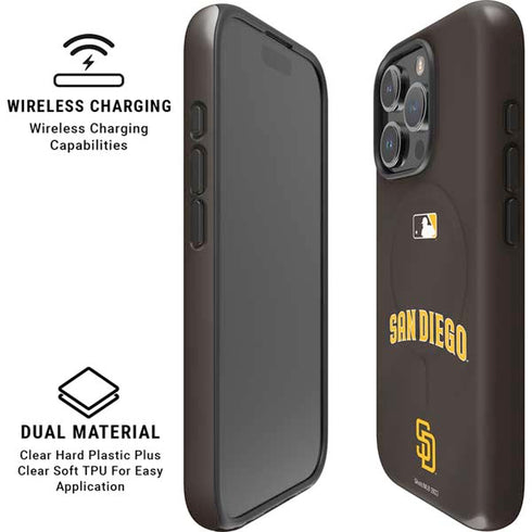 MLB San Diego Padres Alternate Jersey iPhone 16 Pro Max Magsafe Impact Case