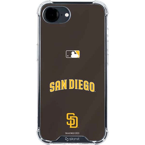 MLB San Diego Padres Alternate Jersey iPhone 16e Clear Case