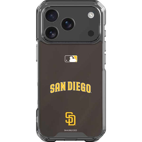 MLB San Diego Padres Alternate Jersey iPhone 17 Pro Clear Case