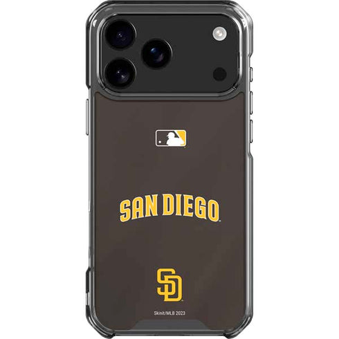 MLB San Diego Padres Alternate Jersey iPhone 17 Pro Max Clear Case