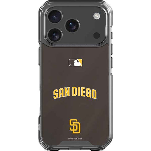 MLB San Diego Padres Alternate Jersey iPhone 18 Pro Clear Case