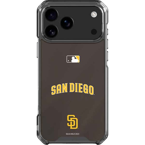 MLB San Diego Padres Alternate Jersey iPhone 18 Pro Max Clear Case