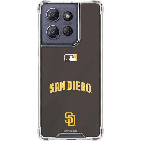 MLB San Diego Padres Alternate Jersey Moto G 5G (2025) Clear Case