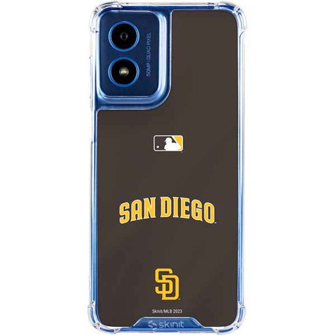 MLB San Diego Padres Alternate Jersey Moto G 5G (2024) Clear Case
