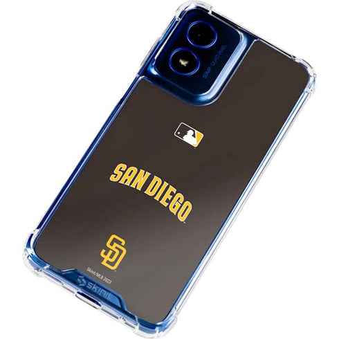 MLB San Diego Padres Alternate Jersey Moto G 5G (2024) Clear Case