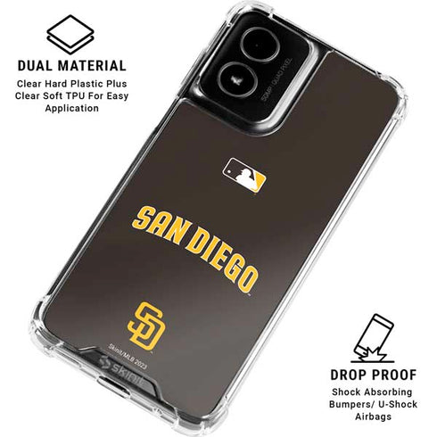 MLB San Diego Padres Alternate Jersey Moto G Power 5G (2024) Clear Case