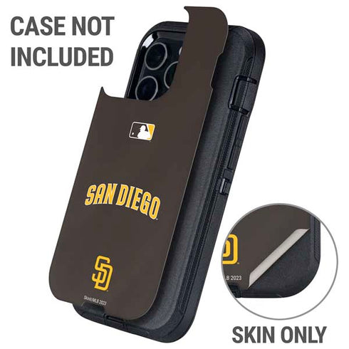 MLB San Diego Padres Alternate Jersey Otterbox Defender iPhone Skin