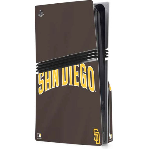MLB San Diego Padres Alternate Jersey PS5 Pro Disk Console Skin