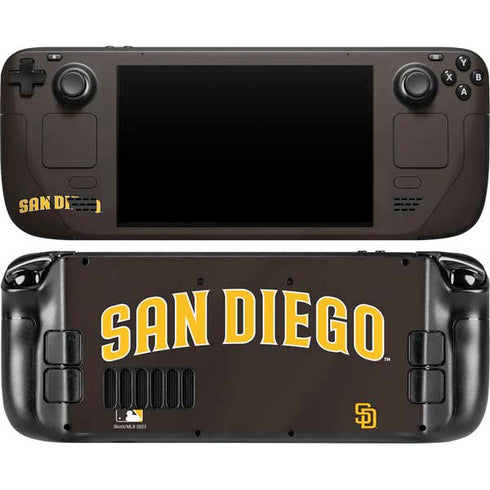 MLB San Diego Padres Alternate Jersey Steam Deck Handheld Gaming Computer OLED Skin