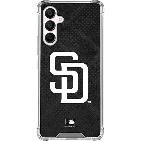 MLB San Diego Padres Dark Wash Galaxy A16 5G Clear Case