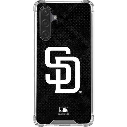 MLB San Diego Padres Dark Wash Galaxy A17 Clear Case