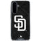 MLB San Diego Padres Dark Wash Galaxy A36 5G Clear Case