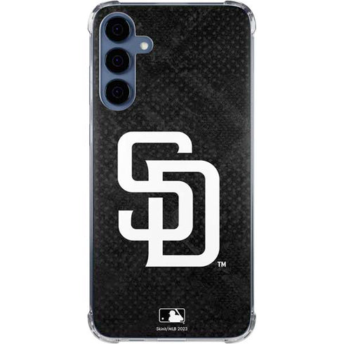 MLB San Diego Padres Dark Wash Galaxy A55 5G Clear Case