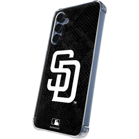 MLB San Diego Padres Dark Wash Galaxy A55 5G Clear Case
