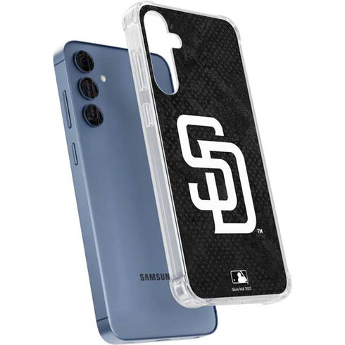 MLB San Diego Padres Dark Wash Galaxy A55 5G Clear Case