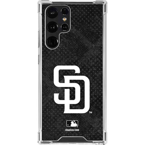 MLB San Diego Padres Dark Wash Galaxy S23 Ultra Clear Case