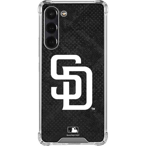 MLB San Diego Padres Dark Wash Galaxy S24 FE Clear Case