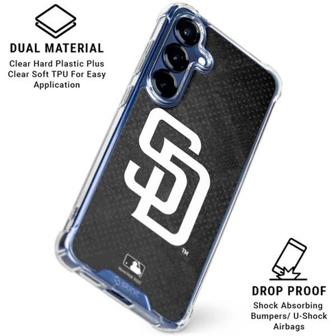 MLB San Diego Padres Dark Wash Galaxy S25 Plus Clear Case