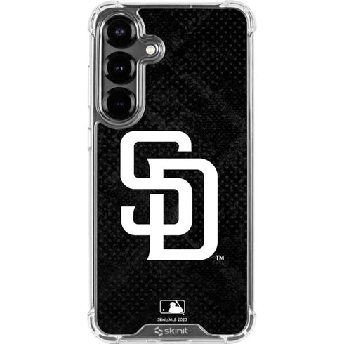 MLB San Diego Padres Dark Wash Galaxy S26 Clear Case