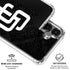 MLB San Diego Padres Dark Wash Galaxy S26 Clear Case