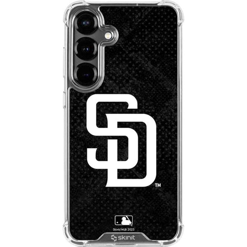 MLB San Diego Padres Dark Wash Galaxy S26 Plus Clear Case