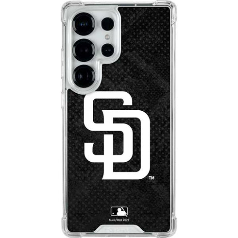 MLB San Diego Padres Dark Wash Galaxy S26 Ultra Clear Case