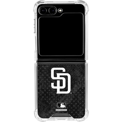 MLB San Diego Padres Dark Wash Galaxy Z Flip6 Clear Case