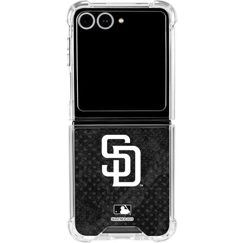 MLB San Diego Padres Dark Wash Galaxy Z Flip7 Clear Case