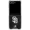 MLB San Diego Padres Dark Wash Galaxy Z Flip7 Clear Case