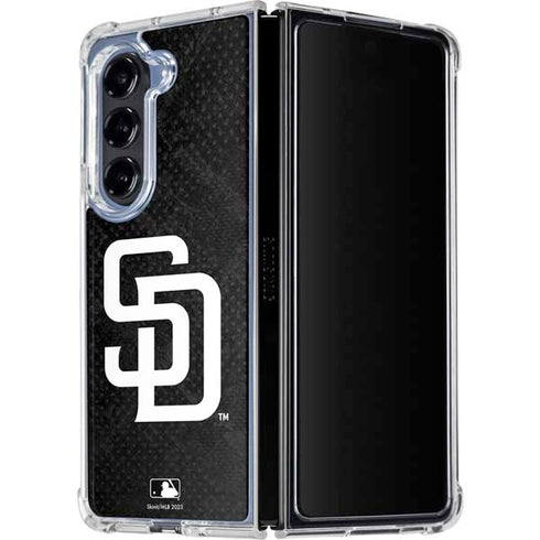 MLB San Diego Padres Dark Wash Galaxy Z Fold5 5G Clear Case