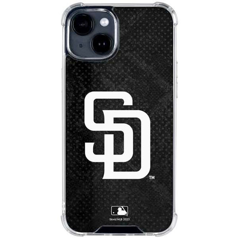 MLB San Diego Padres Dark Wash iPhone 15 Clear Case