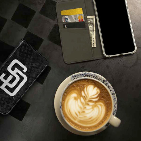 MLB San Diego Padres Dark Wash iPhone 15 Folio Case