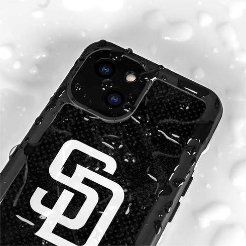 MLB San Diego Padres Dark Wash iPhone 15 Plus Waterproof Case
