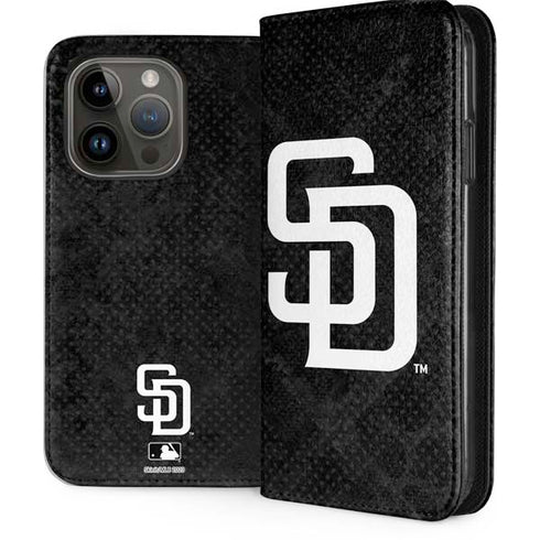 MLB San Diego Padres Dark Wash iPhone 15 Pro Folio Case
