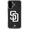 MLB San Diego Padres Dark Wash iPhone 16 Clear Case