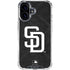 MLB San Diego Padres Dark Wash iPhone 16 Plus Clear Case