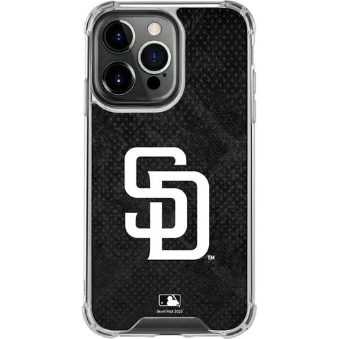 MLB San Diego Padres Dark Wash iPhone 16 Pro Clear Case