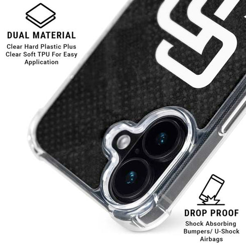 MLB San Diego Padres Dark Wash iPhone 17 Clear Case