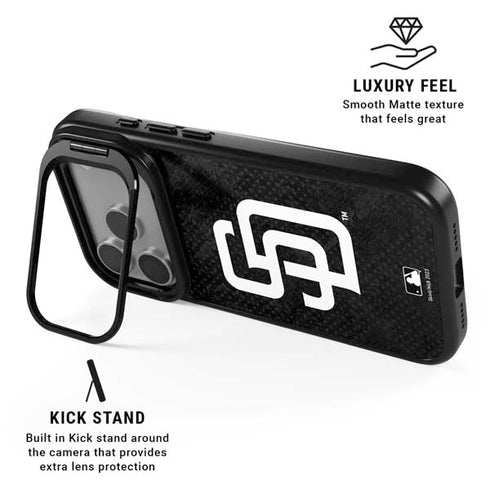 MLB San Diego Padres Dark Wash iPhone 17 Pro Kickstand Case