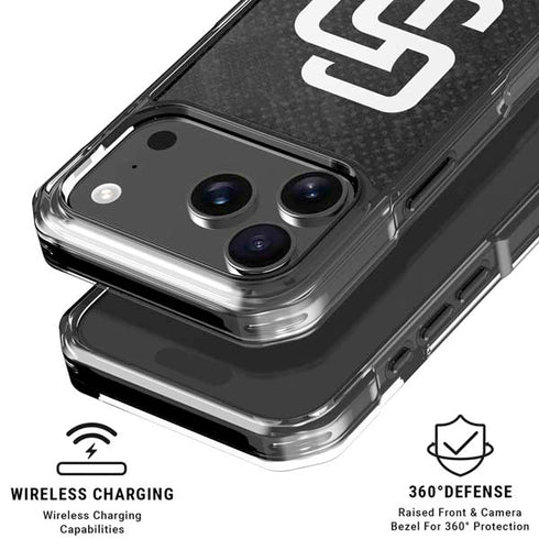 MLB San Diego Padres Dark Wash iPhone 18 Pro Clear Case