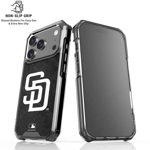 MLB San Diego Padres Dark Wash iPhone 18 Pro Clear Case