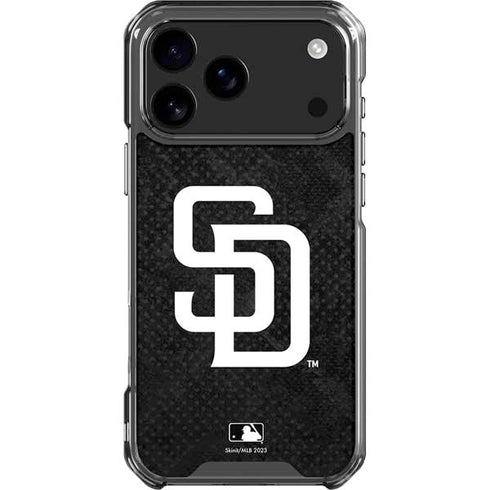 MLB San Diego Padres Dark Wash iPhone 18 Pro Max Clear Case
