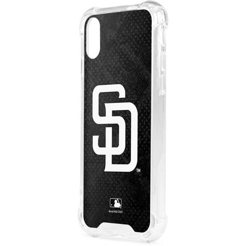 MLB San Diego Padres Dark Wash iPhone XS Clear Case