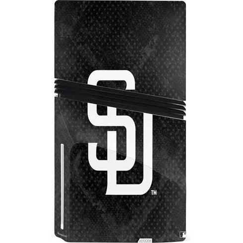 MLB San Diego Padres Dark Wash PS5 Pro Disk Console Skin