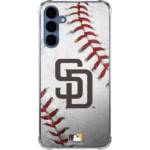 MLB San Diego Padres Game Ball Galaxy A55 5G Clear Case