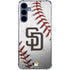 MLB San Diego Padres Game Ball Galaxy A55 5G Clear Case