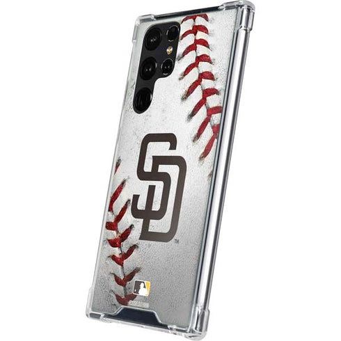 MLB San Diego Padres Game Ball Galaxy S23 Ultra Clear Case
