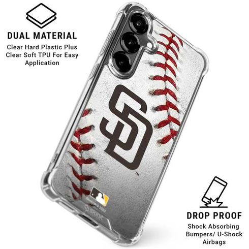 MLB San Diego Padres Game Ball Galaxy S26 Plus Clear Case